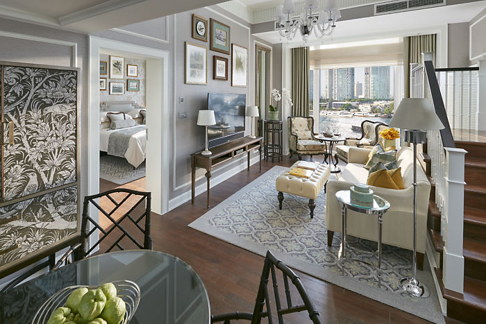 曼谷文華東方酒店套房布局設計實景圖