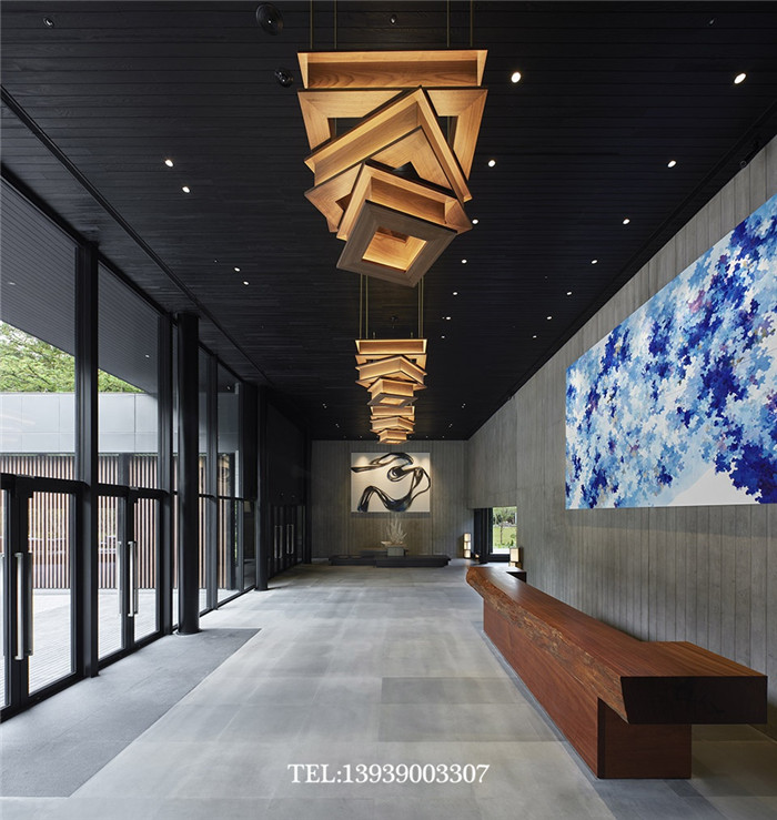 臺(tái)中虹夕諾雅谷關(guān)奢華溫泉度假酒店大堂設(shè)計(jì)圖