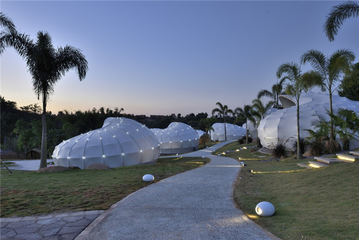 藝術(shù)帳篷酒店夜景設(shè)計(jì)