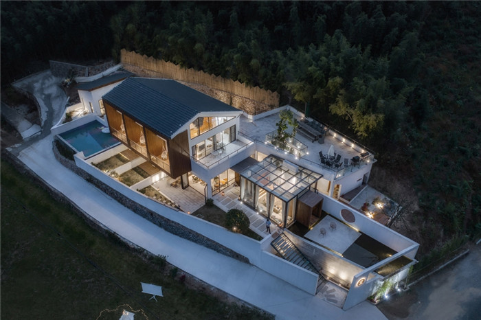 美到讓人窒息的莫干山魚缸民宿建筑設(shè)計方案