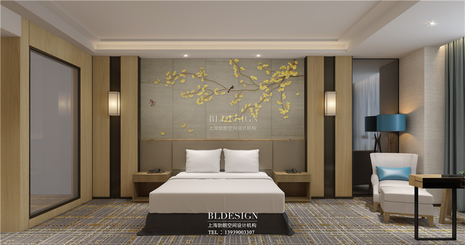 河南安陽曙光精品商務(wù)酒店大床房裝修設(shè)計方案效果圖 河南安陽曙光精品商務(wù)酒店大床房裝修設(shè)計方案效果圖
