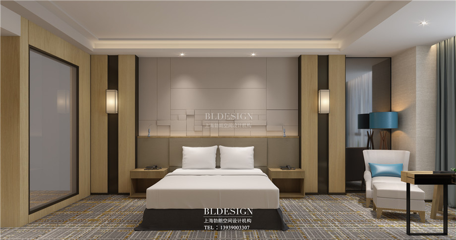 河南安陽曙光精品商務(wù)酒店大床房裝修設(shè)計方案效果圖 河南安陽曙光精品商務(wù)酒店大床房裝修設(shè)計方案效果圖
