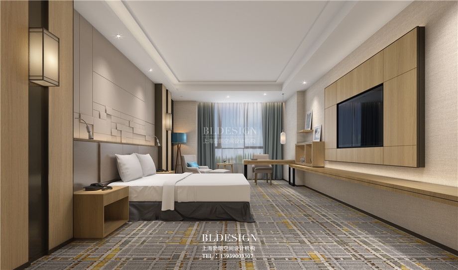 河南安陽曙光精品商務(wù)酒店大床房裝修設(shè)計方案效果圖 河南安陽曙光精品商務(wù)酒店大床房裝修設(shè)計方案效果圖