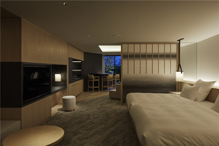 現(xiàn)代日式酒店設計   東京Sorano度假酒店客房設計賞析