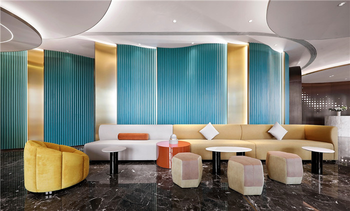 休閑區(qū)裝修設(shè)計-以山與海為主題的酒店大堂公區(qū)&餐廳改造設(shè)計方案