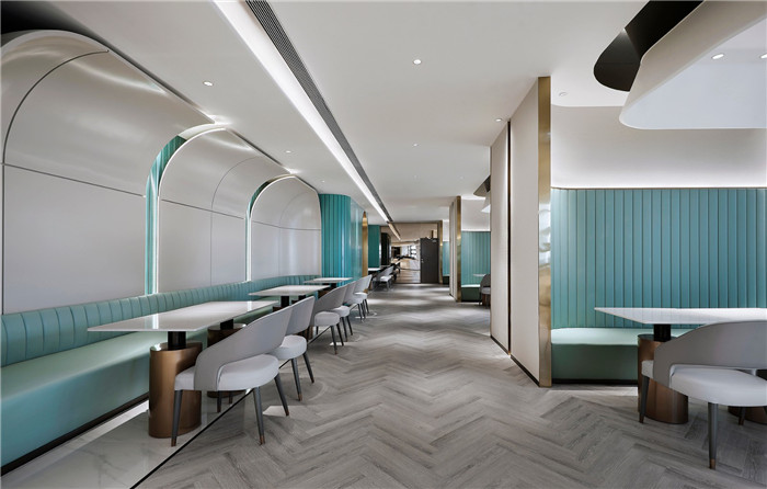 餐廳裝修設(shè)計-以山與海為主題的酒店大堂公區(qū)&餐廳改造設(shè)計方案