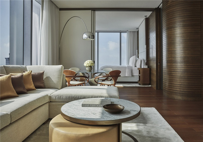 酒店客房設(shè)計-勃朗設(shè)計分享摩登都市風(fēng)美國費(fèi)城四季酒店設(shè)計