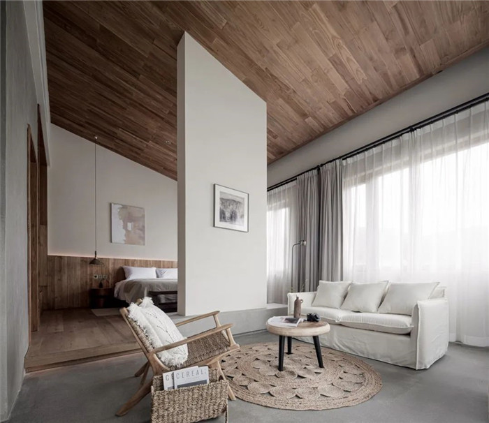 民宿套房設(shè)計(jì)-回歸山野的純白極簡風(fēng)精品民宿裝修設(shè)計(jì)方案