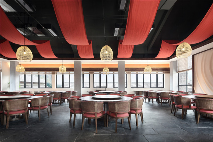 酒店餐廳設計-以當地人文為主題的九華山禪居度假酒店設計方案