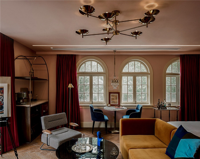 酒店餐廳設(shè)計-杭州ARTDECO復(fù)古風(fēng)精品酒店改造設(shè)計方案