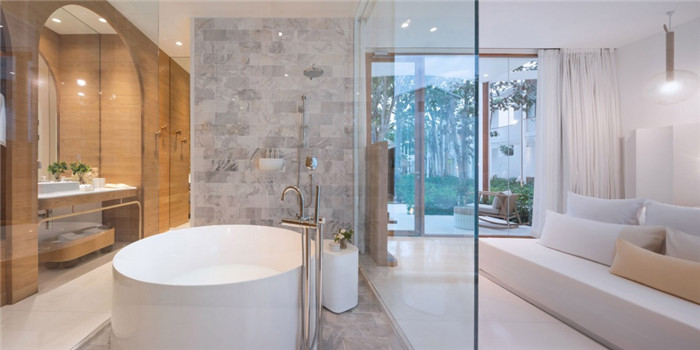 酒店客房設計-別具特色的泰國現(xiàn)代風庭院式度假酒店設計方案