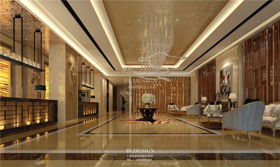接待大廳設計-香格里拉假日溫泉度假酒店設計方案