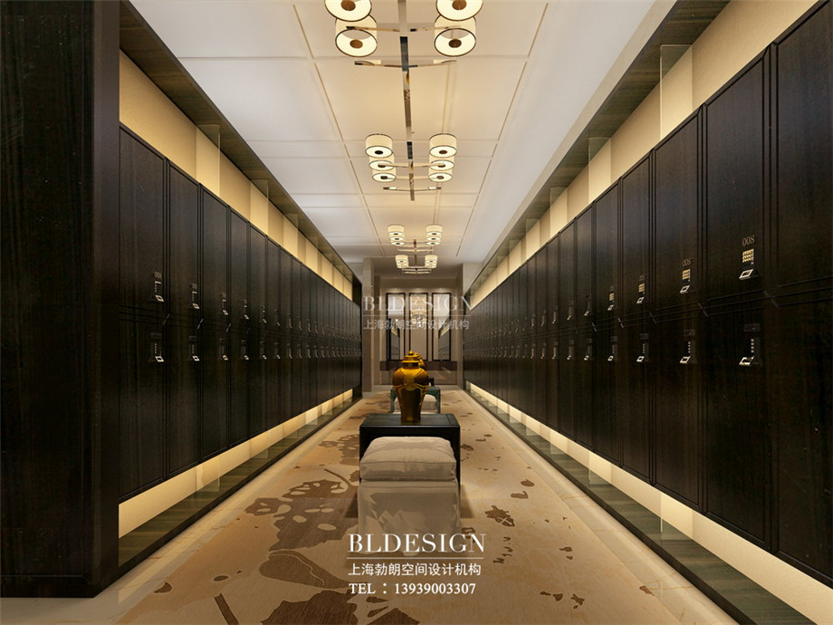 更衣室設(shè)計-信陽沁園春公館洗浴酒店設(shè)計效果圖