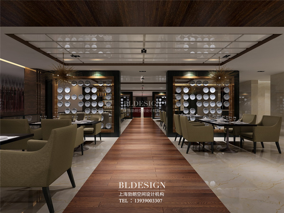 餐廳設(shè)計-信陽沁園春公館洗浴酒店設(shè)計案例