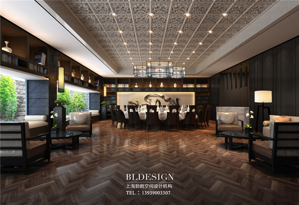 餐廳包房設計-北京曲水蘭亭溫泉度假酒店設計案例