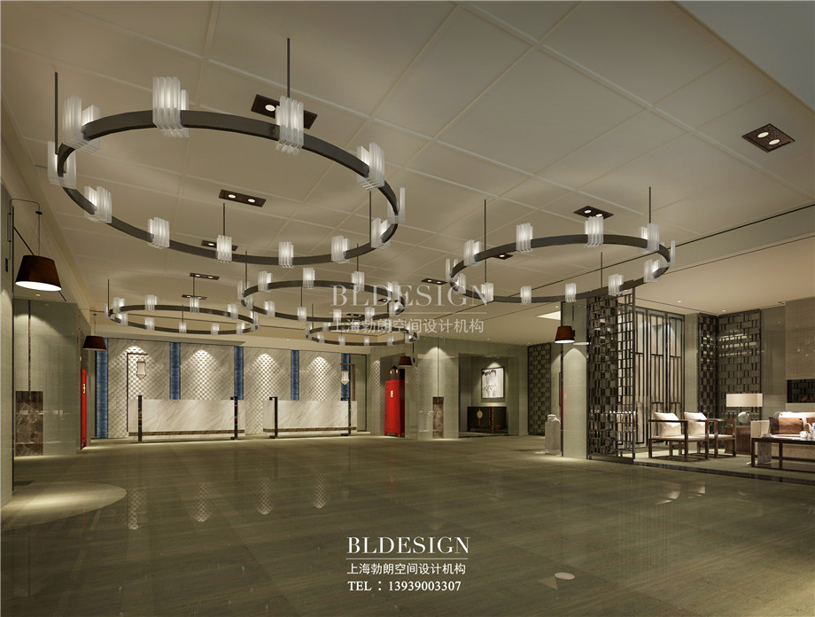 大堂設(shè)計-新鄉(xiāng)中原健康溫泉度假酒店設(shè)計方案