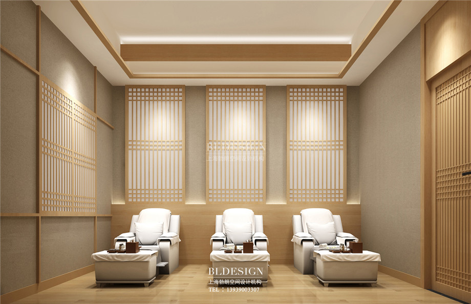 鄭州百樂湯沐浴汗蒸館足浴室設(shè)計方案效果圖