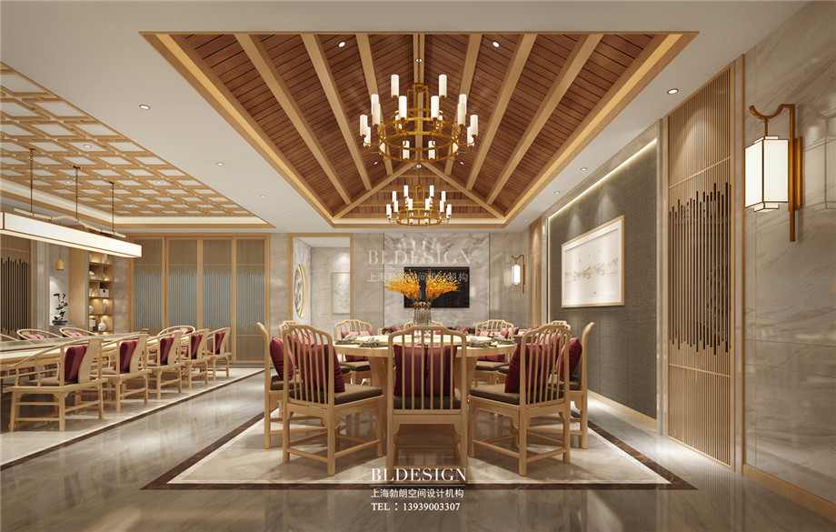 鄭州百樂湯沐浴汗蒸館餐廳設(shè)計方案效果圖