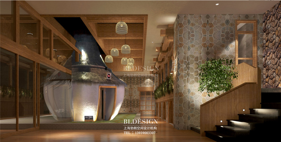 濟(jì)州島韓式汗蒸湯泉設(shè)計(jì)案例效果圖