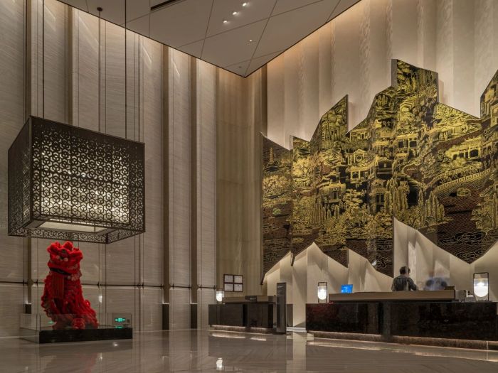 新五星級(jí)酒店設(shè)計(jì)   佛山新城保利洲際酒店大堂設(shè)計(jì)賞析