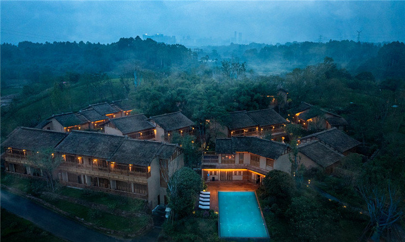 成都官塘安麓別墅式奢華度假酒店建筑外觀設(shè)計(jì) 成都官塘安麓別墅式奢華度假酒店建筑外觀設(shè)計(jì)