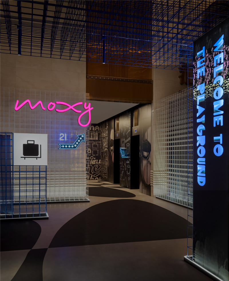 上海最新MOXY個性工業(yè)風潮牌酒店設計賞析