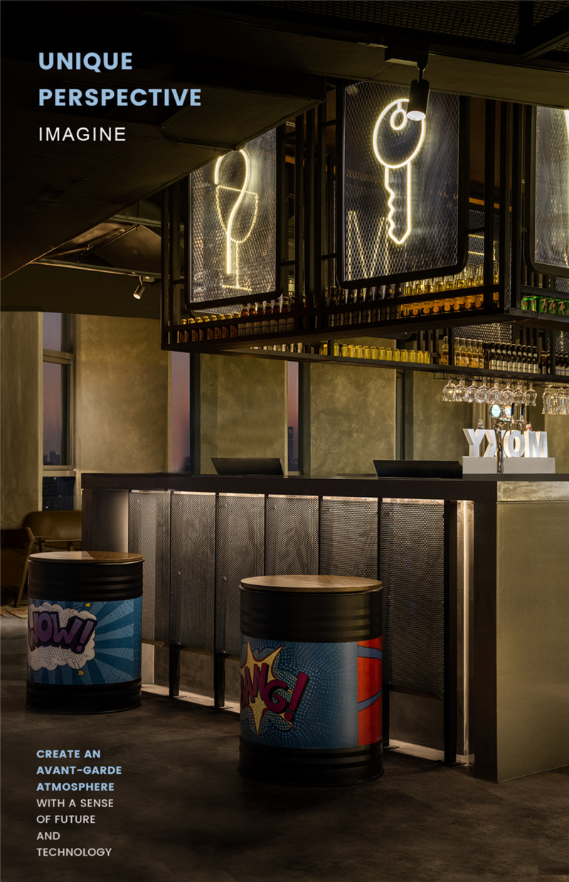 上海最新MOXY個性工業(yè)風潮牌酒店設計賞析