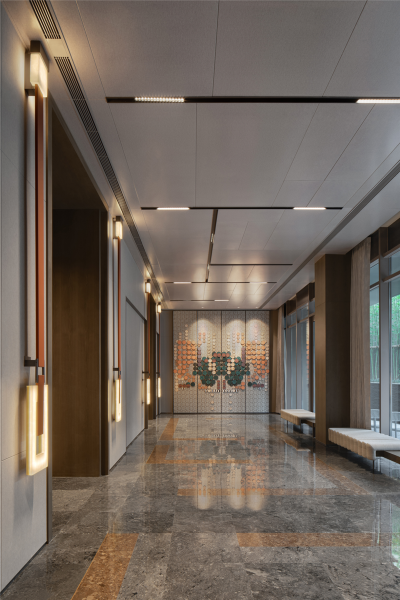 現(xiàn)代輕奢藝術(shù)風(fēng)蘇州英迪格酒店公共空間設(shè)計方案