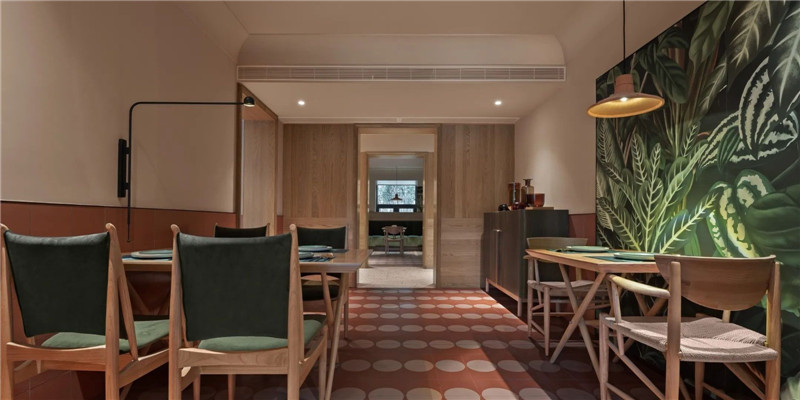 酒店餐廳設計-成都熊貓很困精品主題酒店設計方案賞析