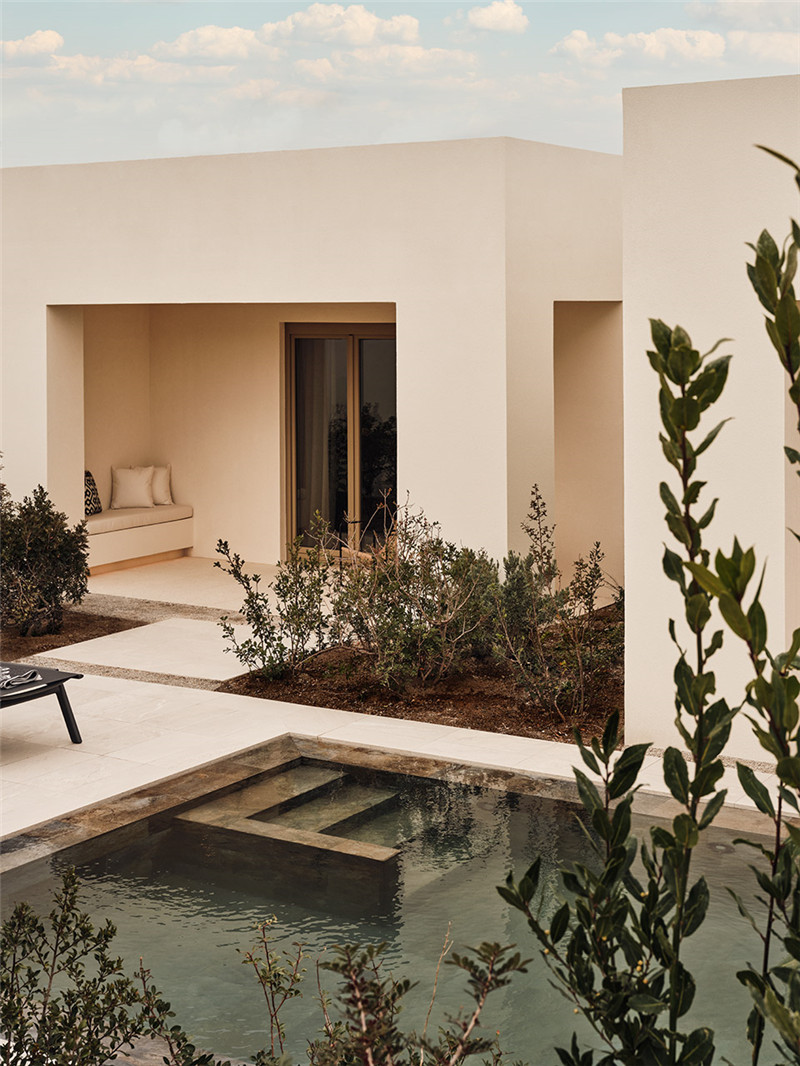 希臘圣托里尼Noūs極簡風(fēng)度假酒店民宿設(shè)計賞析