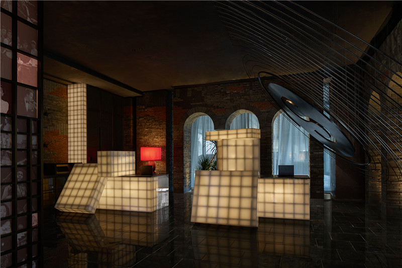 以音樂的主題的亞朵S酒店公共區(qū)域設(shè)計