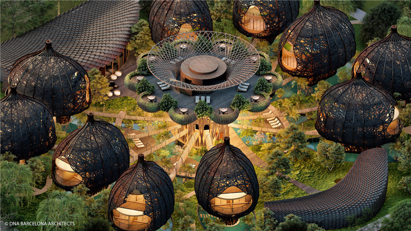 生命樹主題綠色環(huán)保度假酒店概念設(shè)計(jì)方案