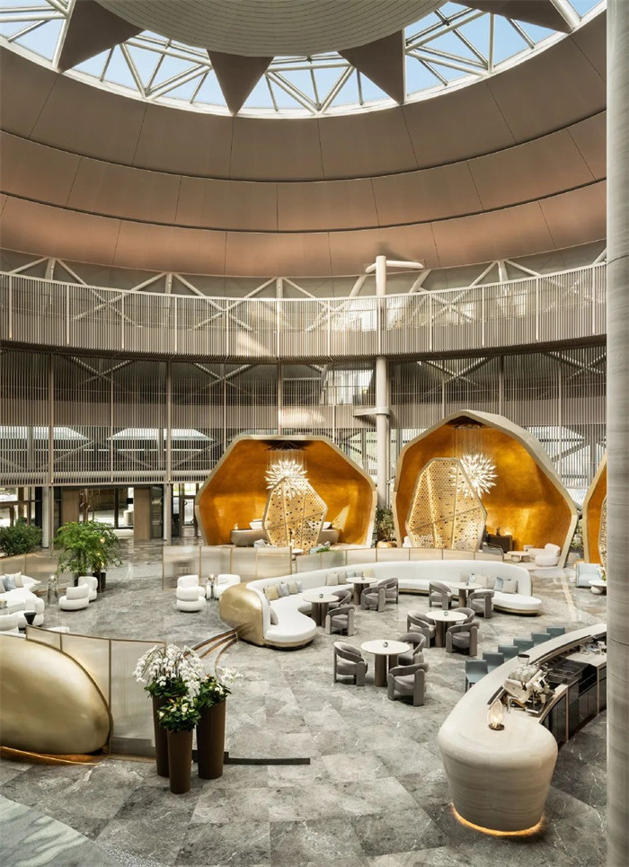 以海島為主題的上海滴水湖洲際豪華度假酒店設(shè)計