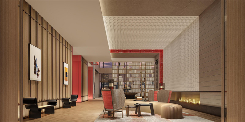 長沙梅溪湖英迪格時尚五星級酒店設計效果圖 長沙梅溪湖英迪格時尚五星級酒店設計效果圖