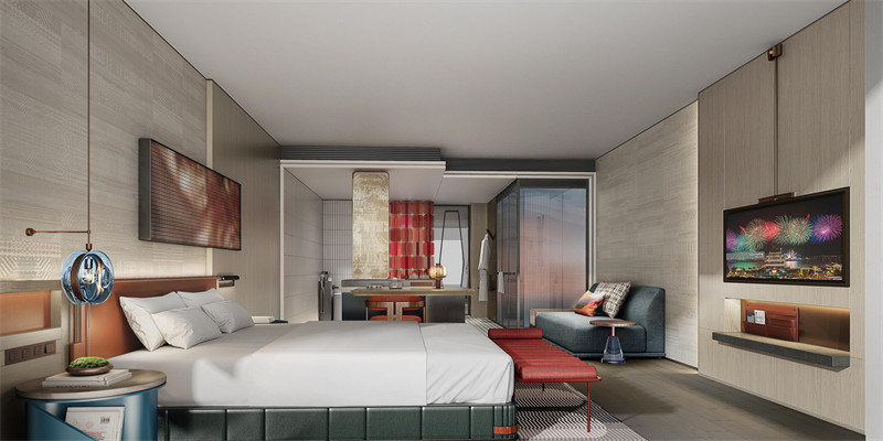 長沙梅溪湖英迪格時尚五星級酒店設計效果圖 長沙梅溪湖英迪格時尚五星級酒店設計效果圖