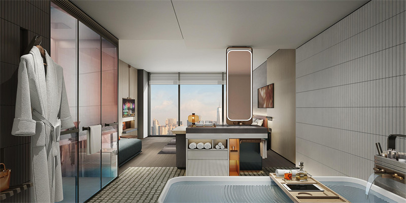 長沙梅溪湖英迪格時尚五星級酒店設計效果圖 長沙梅溪湖英迪格時尚五星級酒店設計效果圖