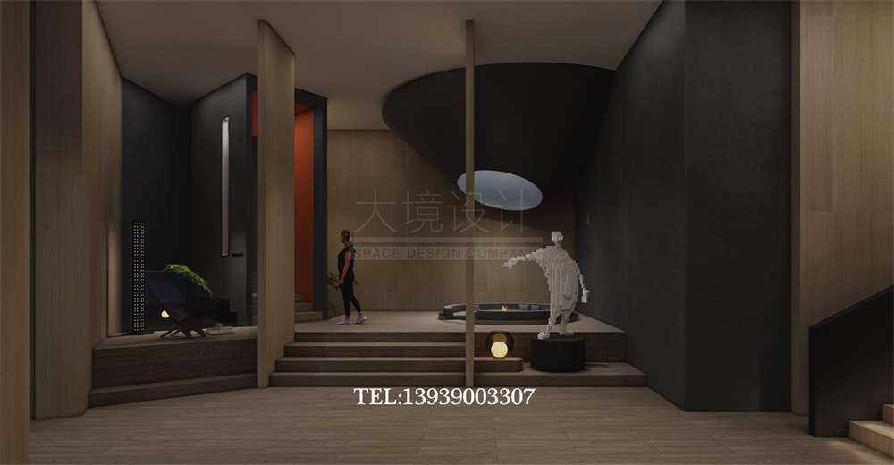 太原華明灣洗浴酒店翻新改造設計案例-休閑區(qū)設計