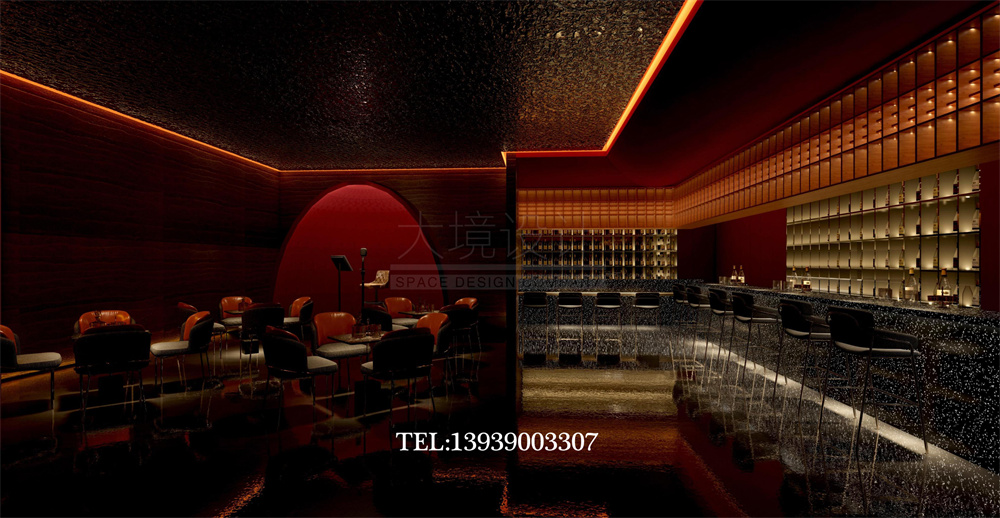 太原華明灣洗浴酒店翻新改造設計案例-酒吧設計